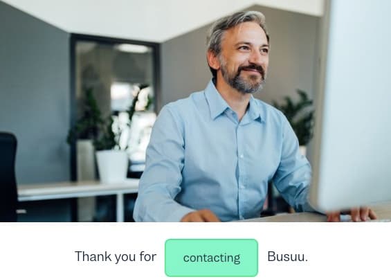 participle busuu