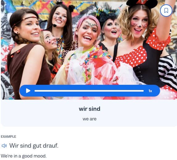 german sein busuu