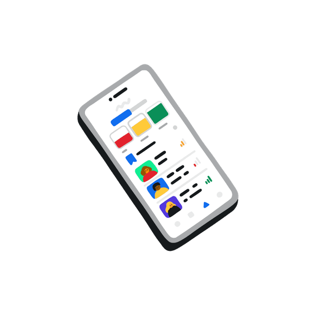 mobile phone with lessons